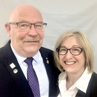 Rotary District Governor Craig Dowling & Kiki