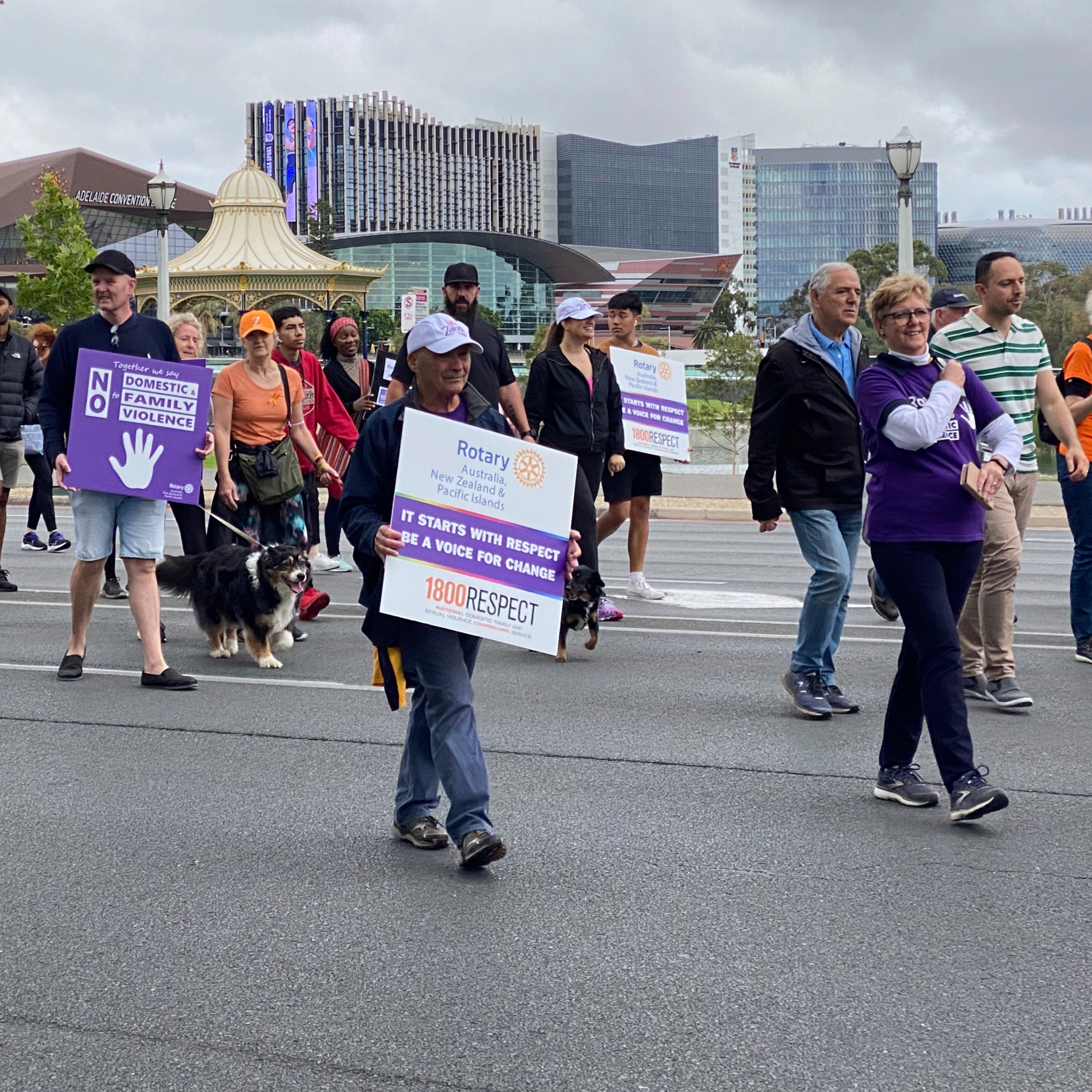 Zahra Foundation and Embolden supporters near the end of the Walk