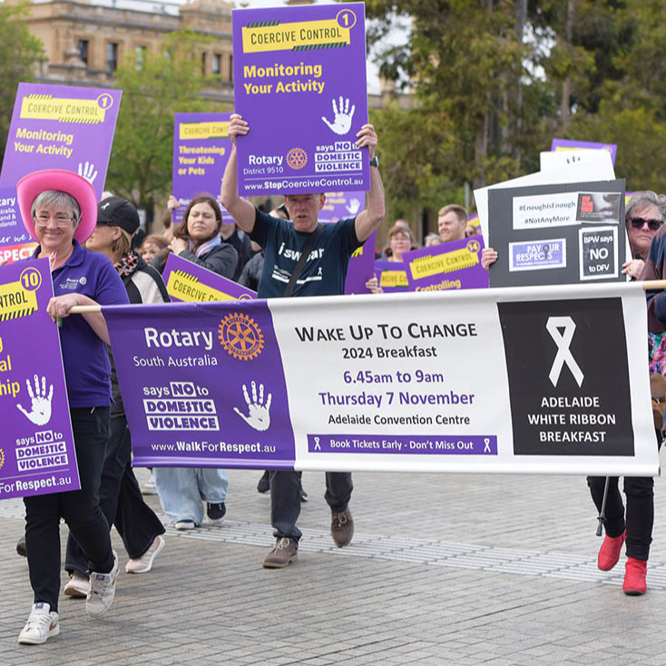 Adelaide White Ribbon Breakfast group